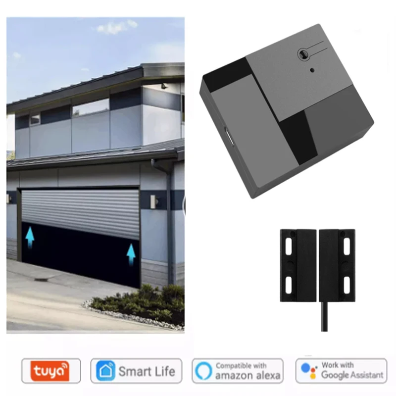 

Tuya Smart WIFI Garage Door Sensor Opener Controller Wifi Switch Voice Control, Tuya Smart Switch Supprot Alexa Google Home