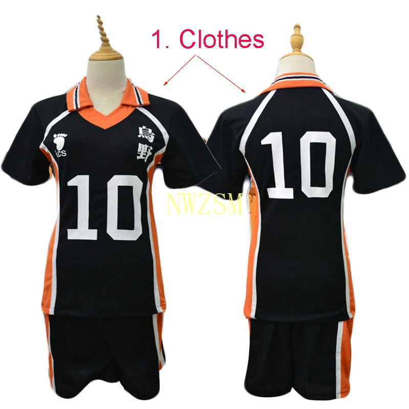 Аниме Haikyuu Hinata Shoyo полный комплект Косплей Костюм № 10 волейбол шорты с коротким