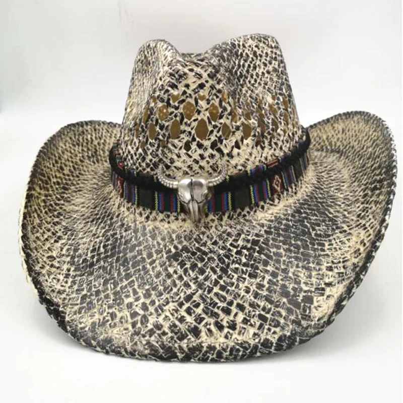 Новый Для женщин мужчин в западном стиле джаз Солнцезащитная шляпка ручной