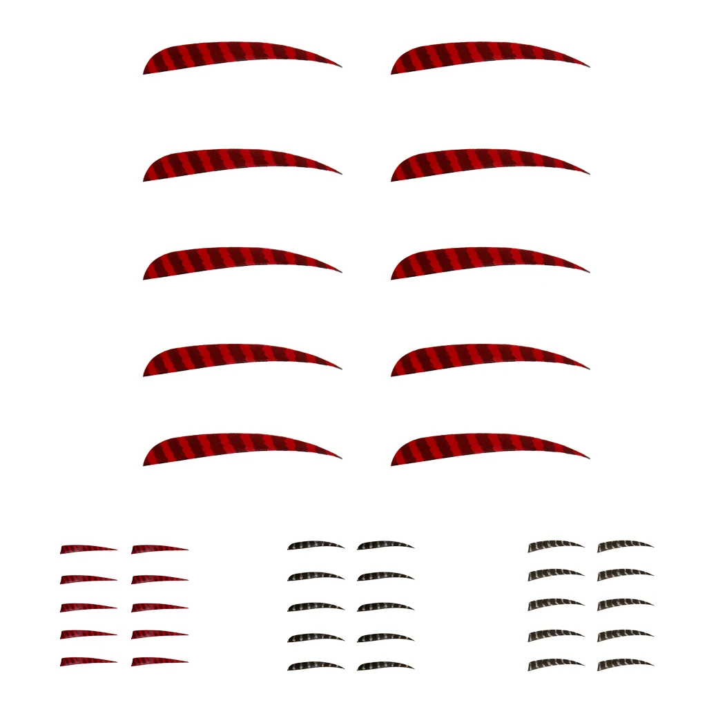 

10pcs Universal Durable 5'' Drop Shield Shape Right-wing Artificial Feather Arrow Fletching Archery Hunting