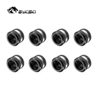 Bykski фитинг для жесткой трубки OD12mm OD14mm OD16mm ручной компрессионный медный фитинг G14 'использование для PMMAPETG жесткость акриловая трубка