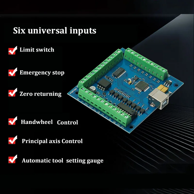 Maxgeek MACH3 4 Axis USB CNC Control ler Card Гладкий Степпер Motion Mach3 плата управления для гравировки