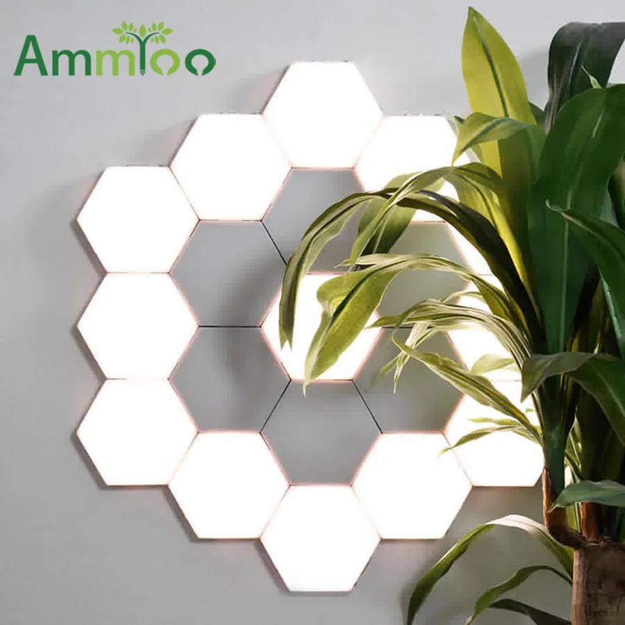 Квантовый свет шестиугольная лампа модульная сенсорная подсветка светодиодный