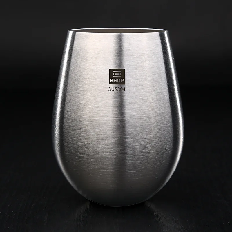 Модная короткая пивная кружка из нержавеющей стали 304 металлическая небьющаяся