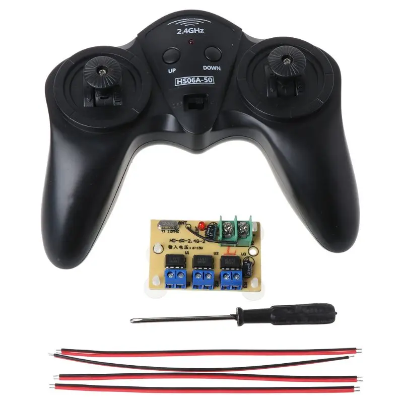 

6CH High-power 2.4G 50 Meter Remote Control with Receiver 6-15v for Car Model Ship DIY Tool