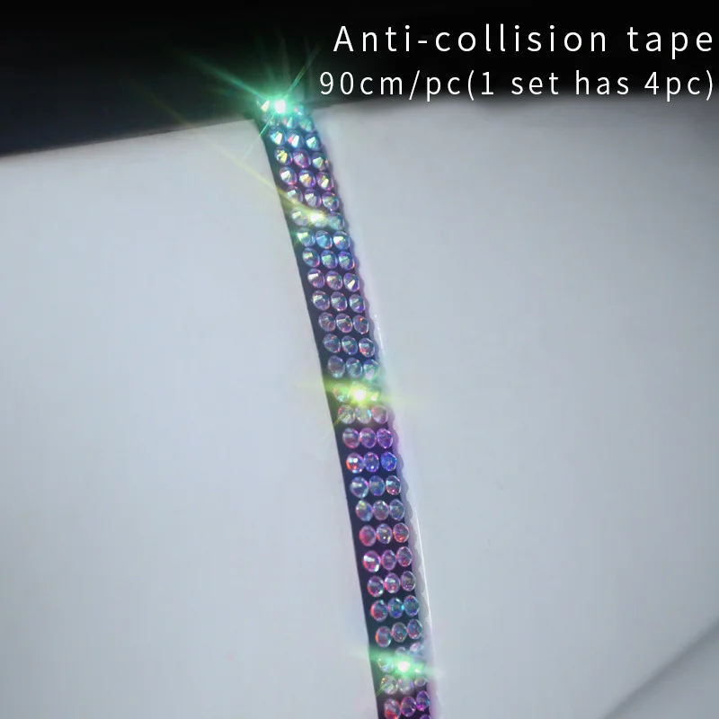 Car Door Sticker Multi-function Adhesive Protective Film Fashion Rhinestone Tape Protection Scratch-resistant | Автомобили и