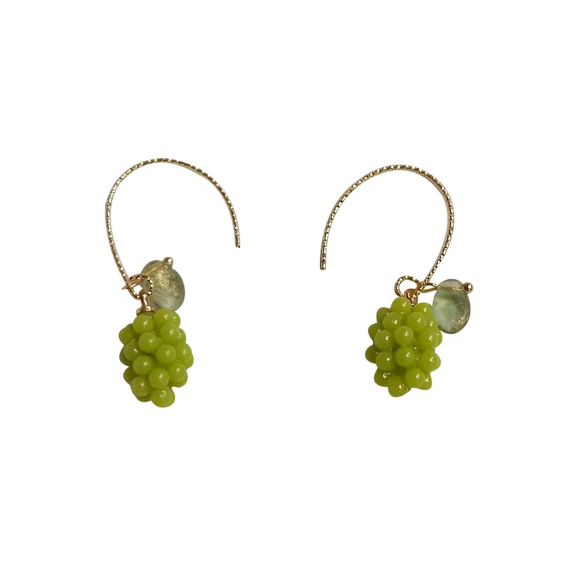 

Version of Women's Luxury Sweet Ins Girl Sweet Gold Foil Drop Fruit Earrings Personality Fun Earrings