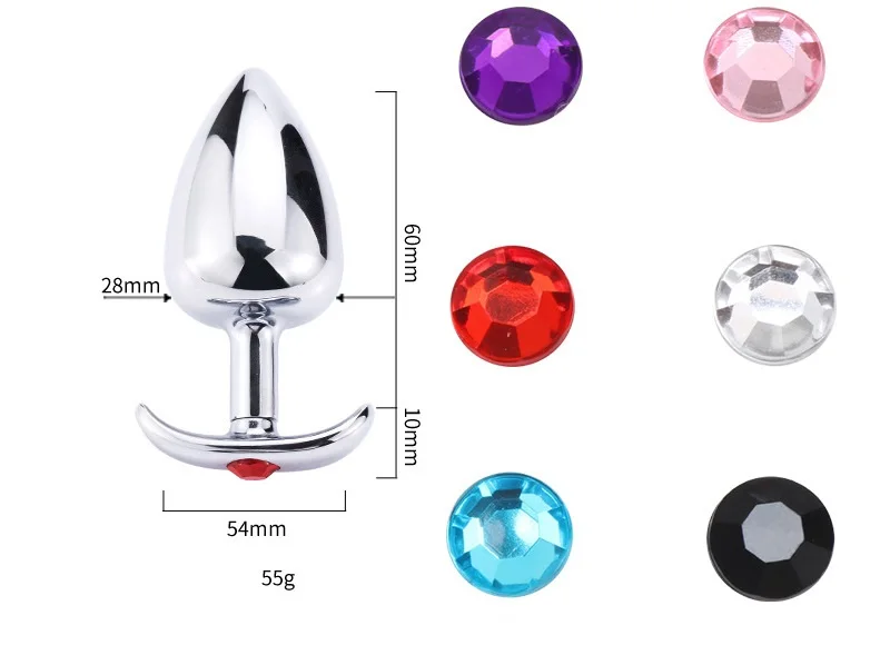 Портативная Анальная пробка из нержавеющей стали для игр на открытом воздухе