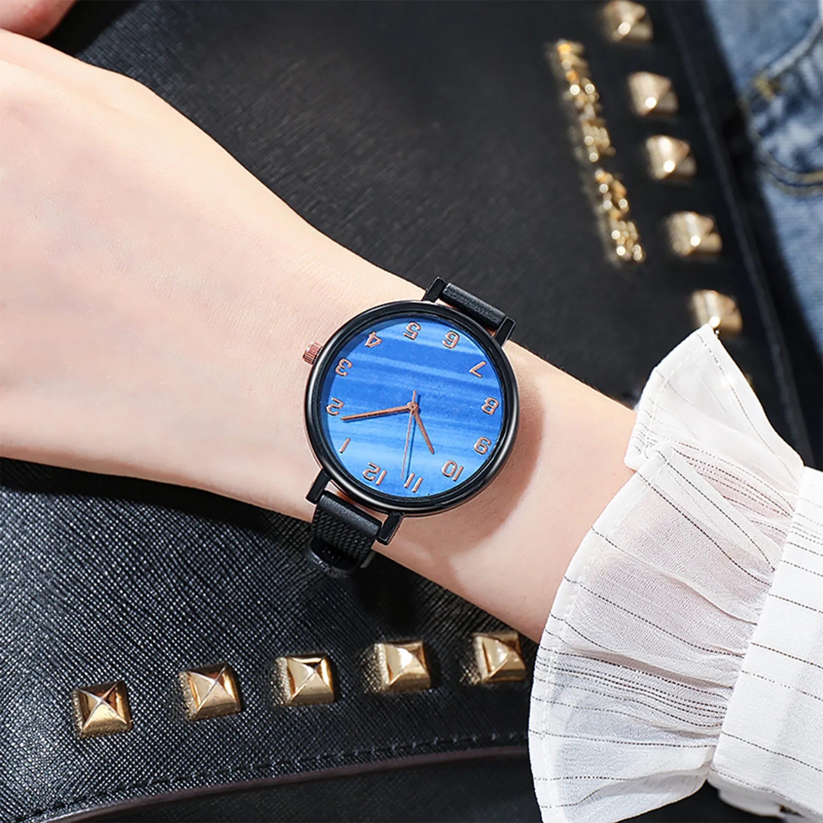 

Ladies Casual Fashion Quartz Watch Malachite Green Dial Silicone Strap Watch Quartz Dress Watch Multicolor High Quality Watch