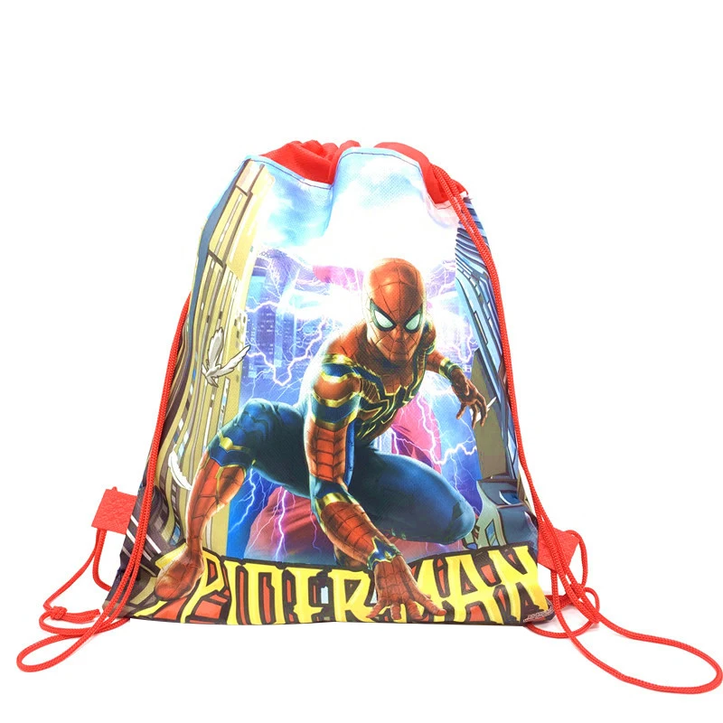 

Disney Baby Shower Non-Woven Fabric Birthday Party Gift Bag Star Wars Drawstring Backpack For Boy Kids Favors Child Gifts Bags