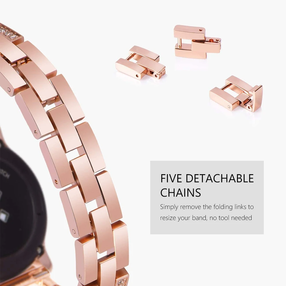 Фото Металлический ремешок для Samsung Galaxy Watch 4 / Watch 4 Classic 42 мм/Watch 3 41 мм/Active 2 44 мм 40 мм 20 мм №2
