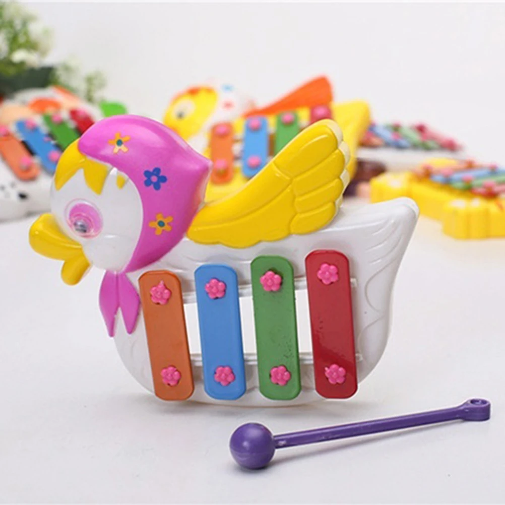 Мультфильм животных 4th весы резонатор пианино ксилофонная Музыка Игрушка Дети