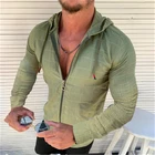 Для мужчин модный длинныйкороткий, толстовка с капюшоном и длинными рукавами футболка с застежкой-молнией повседневная мужская Гавайская Юбка с сеткой Футболка с принтом в гавайском стиле высокого качества с HoodShirt