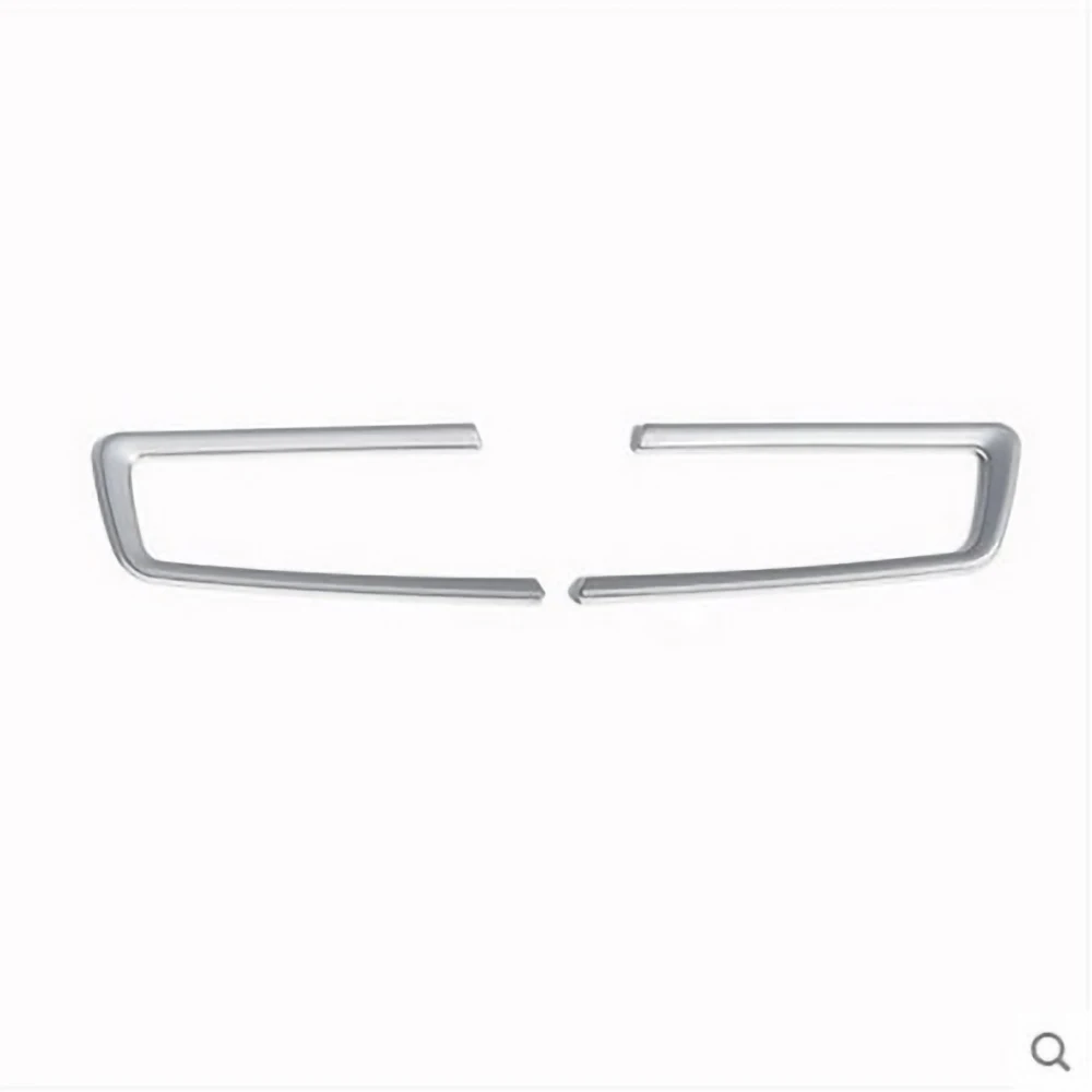 2 шт. карбоновое волокно и серебро ABS Хром Режим Кнопка рамка Накладка для BMW серии