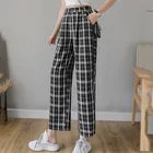 Брюки-шаровары Harajuku, с высокой талией и широкими штанинами, повседневные, с эластичным поясом, свободные, Осенние, 2021