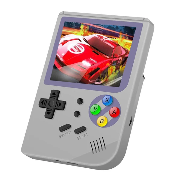 white RG300 3 inch Video games Portable Retro console Retro Game Handheld Games Console Player 16G+32G 3000 games Tony system - Цвет: white