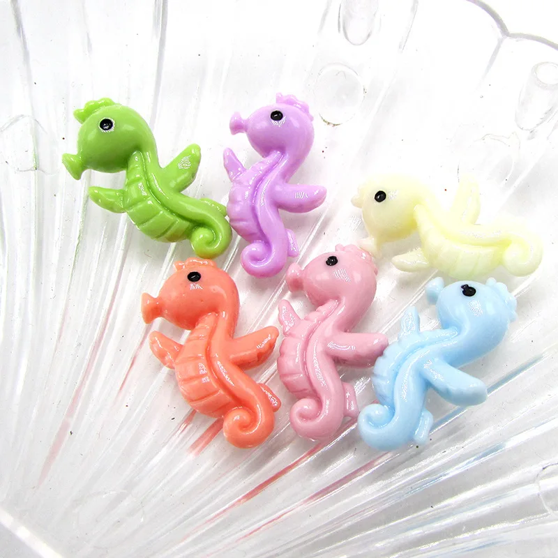 50 шт. Мультяшные животные резиновый Единорог динозавр плоская спина кабошон