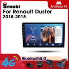 Автомагнитола Srnubi на Android 10 для Renault Duster 2015-2018, мультимедийный видеоплеер 2 Din, 4G, GPS-навигация, Carplay, DVD, головное устройство