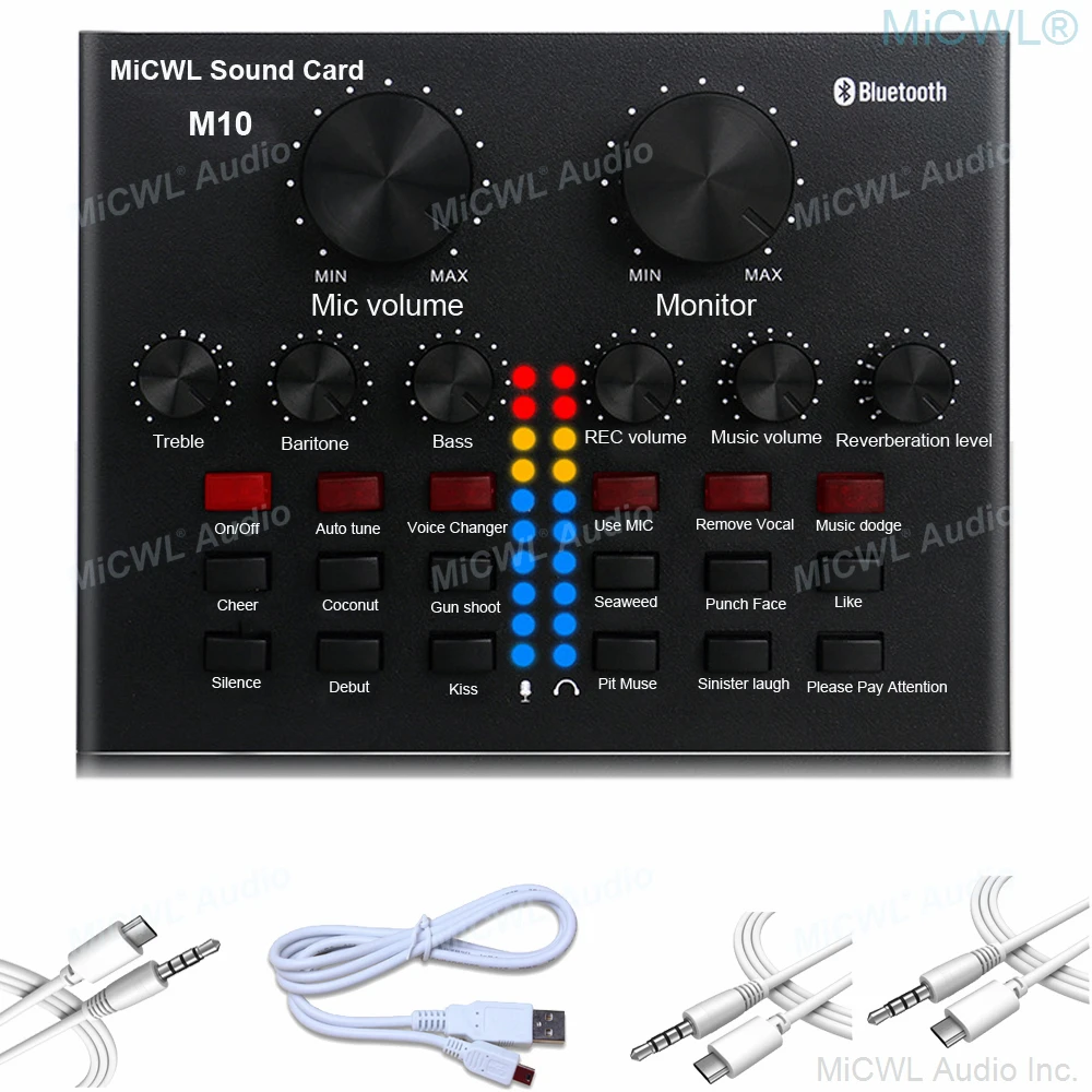 

Pro Audio Live Sound Card Mixer for Condenser Dynamic Microphone PC Laptop Computer Network Karaoke Chat Sing