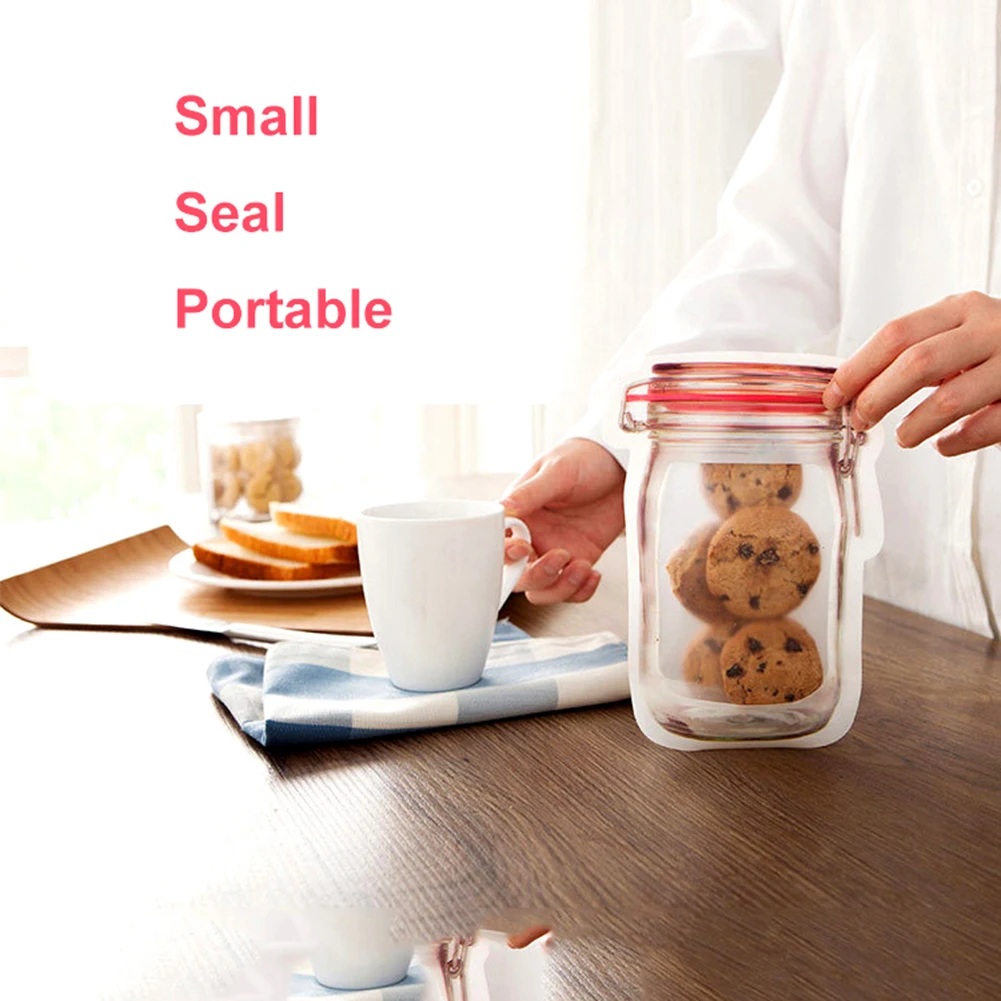3/4 шт. Портативный Еда Герметичная сумка для хранения стеклянная банка с