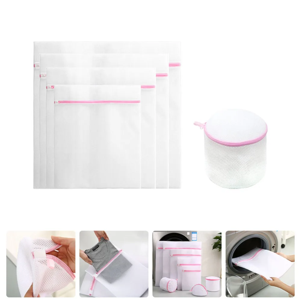 

5pcs Underwear Machine Mesh Wash Bag Travel Mesh Bag )