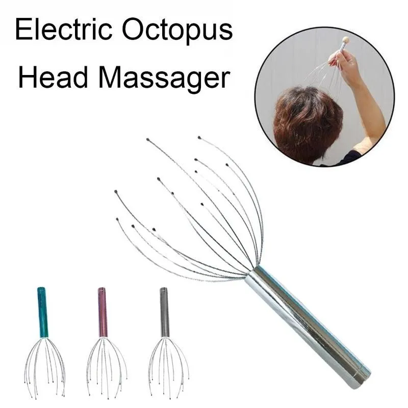 

Head Massage Claw Electric Vibrating Chargeable Octopus Relaxation 8-claw Massager Health Tool Shape Fatigue Care Stress N6E7