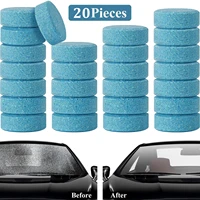 20pcs car windshield cleaning effervescent tablets ultra clear wiper glass cleaner detergent universal home toilet window solids
