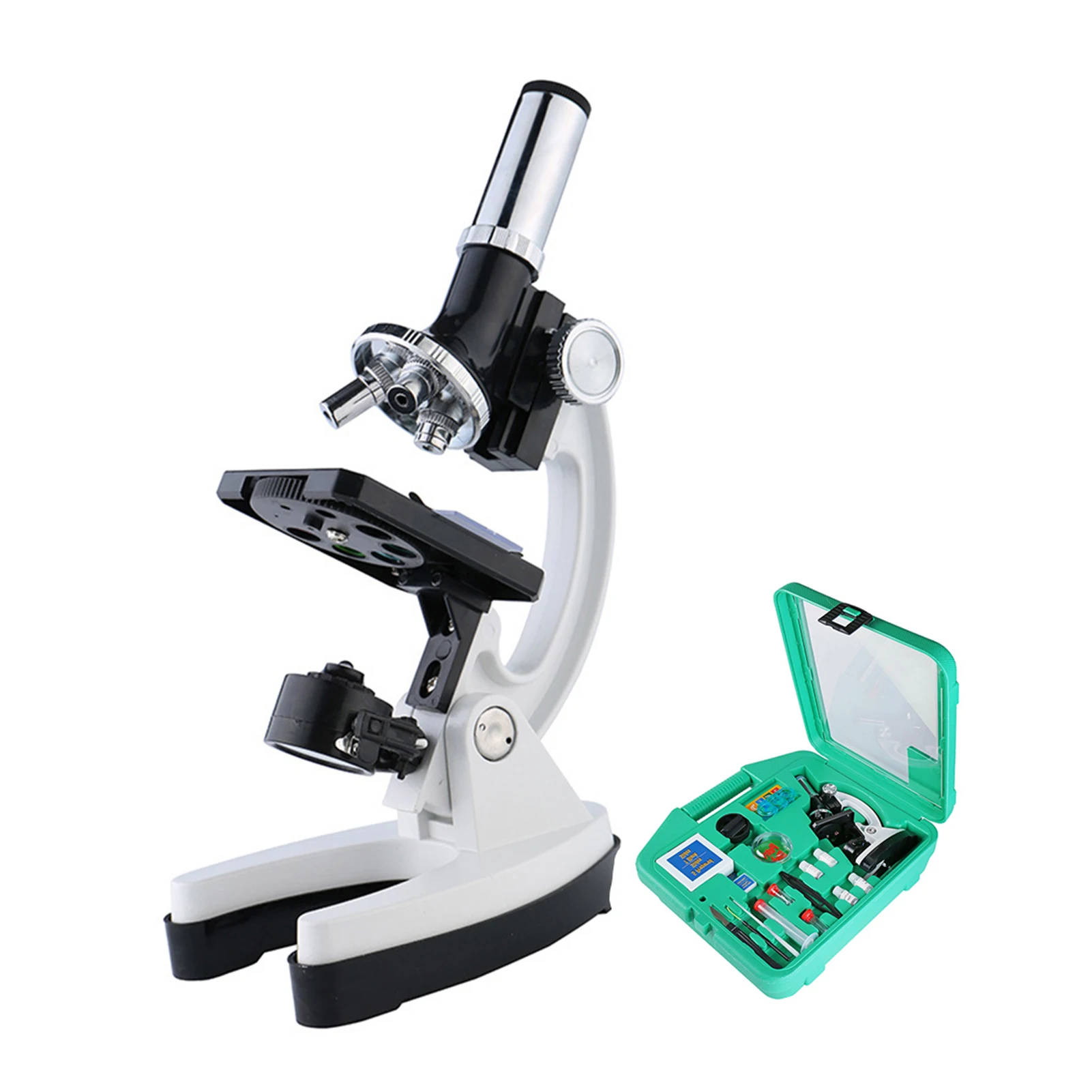 

Microscope Set Child Students Metal Microscope Biology Biological Science Scientific Lab Experiment Microorganism Microscopic