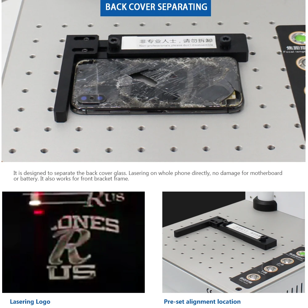 Jiutu волоконная маркировочная машина металлический лазерный гравер резак для iPhone