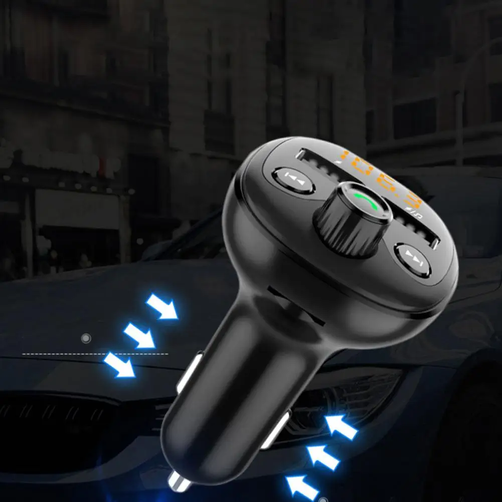 

1pc Car Mp3 Bluetooth Player Plug-in Bluetooth FM Transmitter Auto Accessories For Vehicle Hands-free