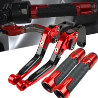 motorcycle brake clutch lever hand grips handlebar grip ends for honda xrv750 l y africa twin 1990 2003 2002 2001 2000 1999 1998