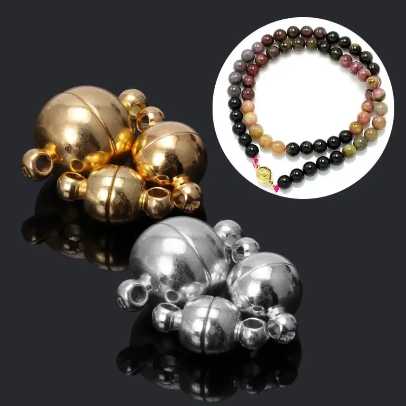 10pcs/Set Stainless Steel Ball Shape Magnetic Clasp Converter for Jewelry Making Tool Accessories | Украшения и аксессуары