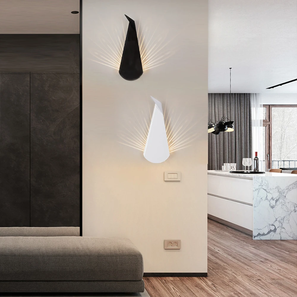 

3W LED Wall Lamps Indoor Nordic Wall Light for Bedroom Modren Decorate Wall Sconce AC110V/220V Lighting Fixture Luminaria