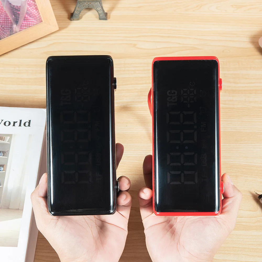 

TG174 часы Bluetooth-динамик прикроватный Настольный Будильник беспроводная карта Аудио Дисплей 3D стерео музыка объемный звук Поддержка FM