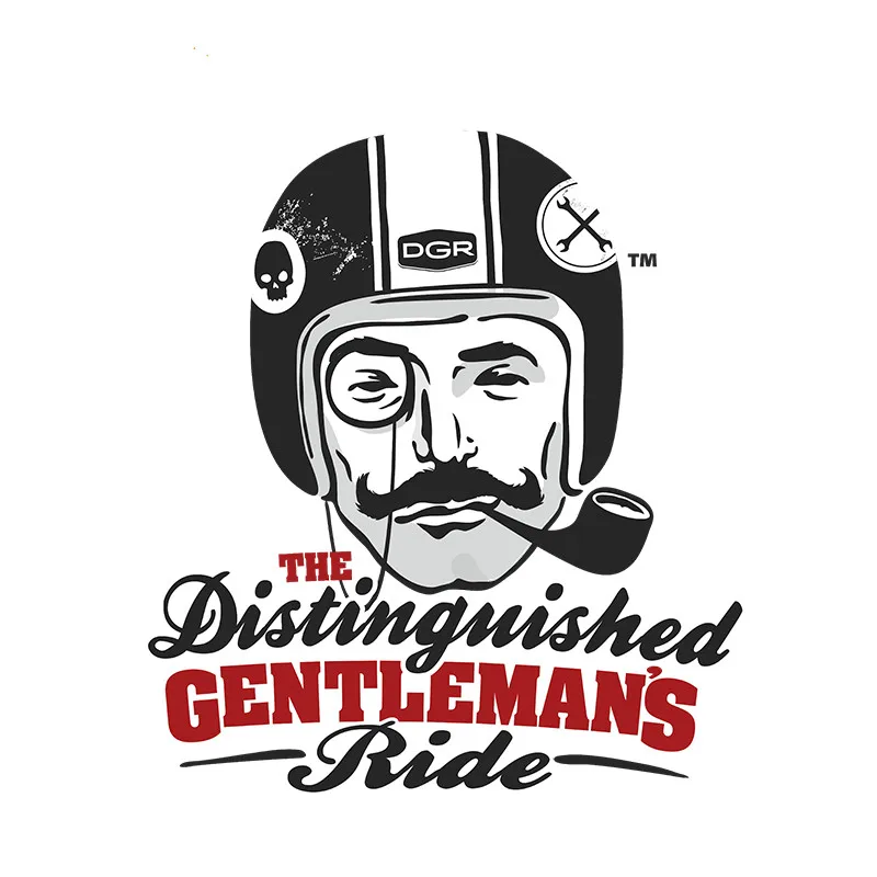 

Classic Car Styling The Distinguished Gentleman's Ride Decal Helmet Sticker Bumper Trunk Waterproof Auto Car Sticker 13cmX12cm