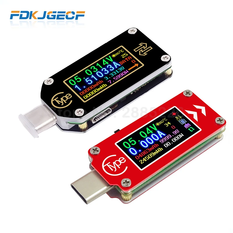 TC64 TC66 TC66C type-C PD триггер USB-C Вольтметр Амперметр Напряжение 2 способ измеритель тока модульное зарядное устройство батарея USB тестер модуль