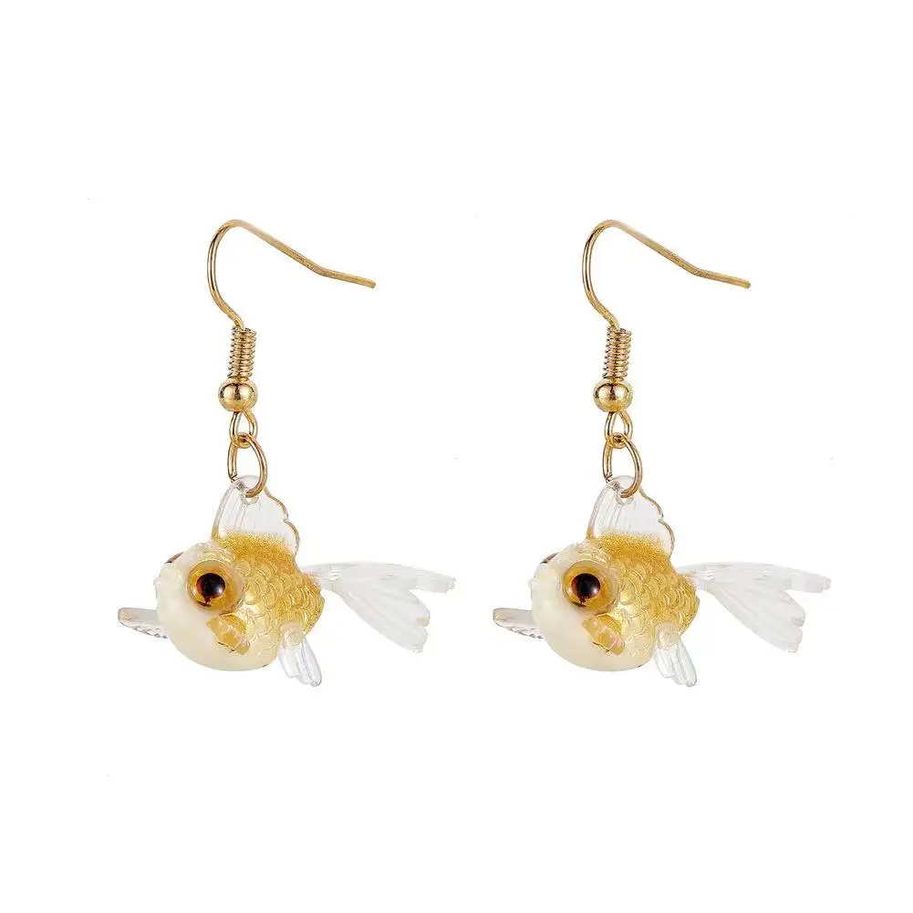 Creative 3D Koi Fish goldfish  Dangle Earrings Cute Handmade Earrings Womens Jewelry