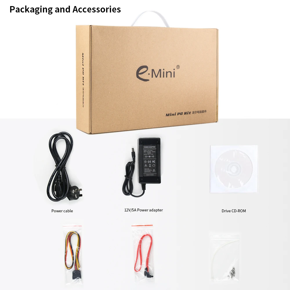 

New arrival High Quality fanless Mini PC intel quad core processor Mini Industrial PC with VGA windows linux Android