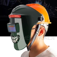 helmet automatic dimming welding mask head mounted full face comprehensive protection welding cap welder protective equipment