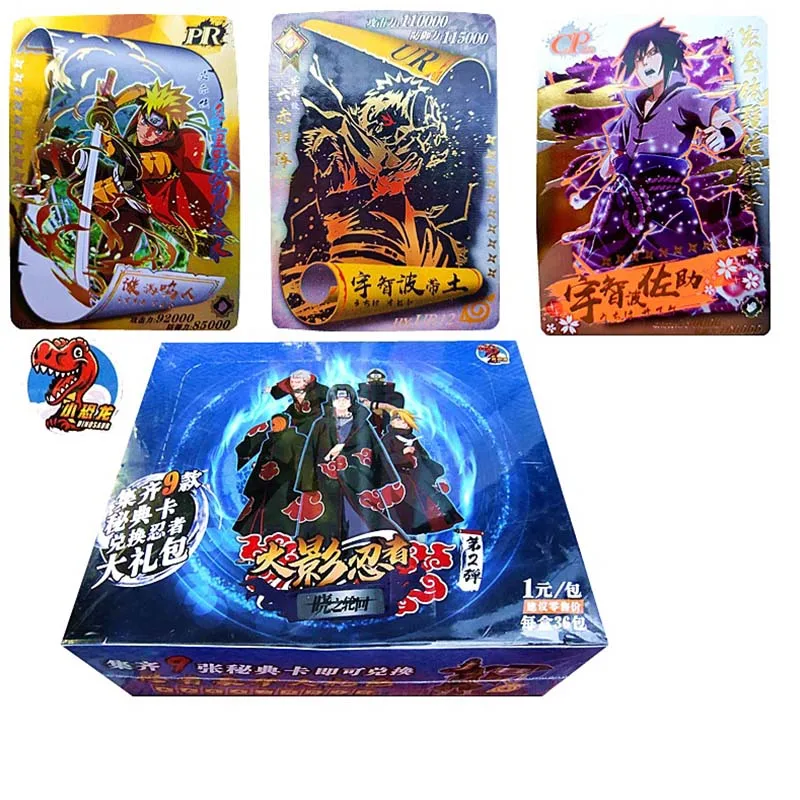 Cartas de juego de pel&iacute;cula de Narutoes para ni&ntilde;os, cartas de Anime japon&eacute;s de dibujos animados Hokage, Colecci&oacute;n SSP, Uchiha Sasuke, Ninja Wars R, juguetes para ni&ntilde;os-2