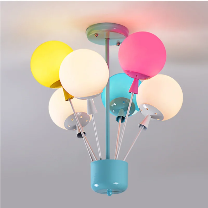 balloon chandelier children s room flying house lamp boy girl nordic modern minimalist bedroom chandelier free global shipping