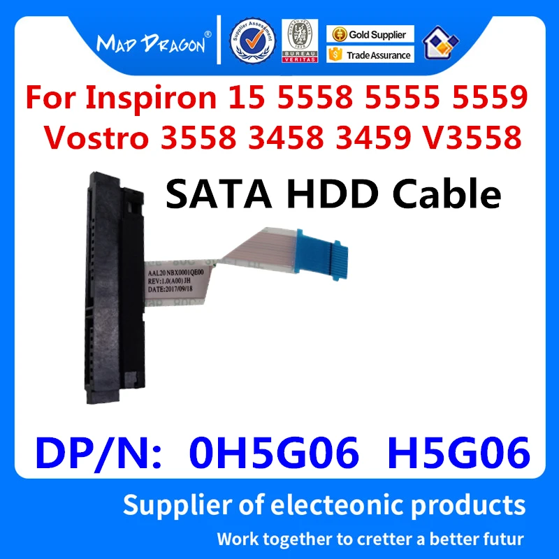 Ноутбук SATA жесткий диск SSDHDD разъем гибкий кабель для Dell Inspiron 15 5558 5555 5559 Vostro V3558 V3458