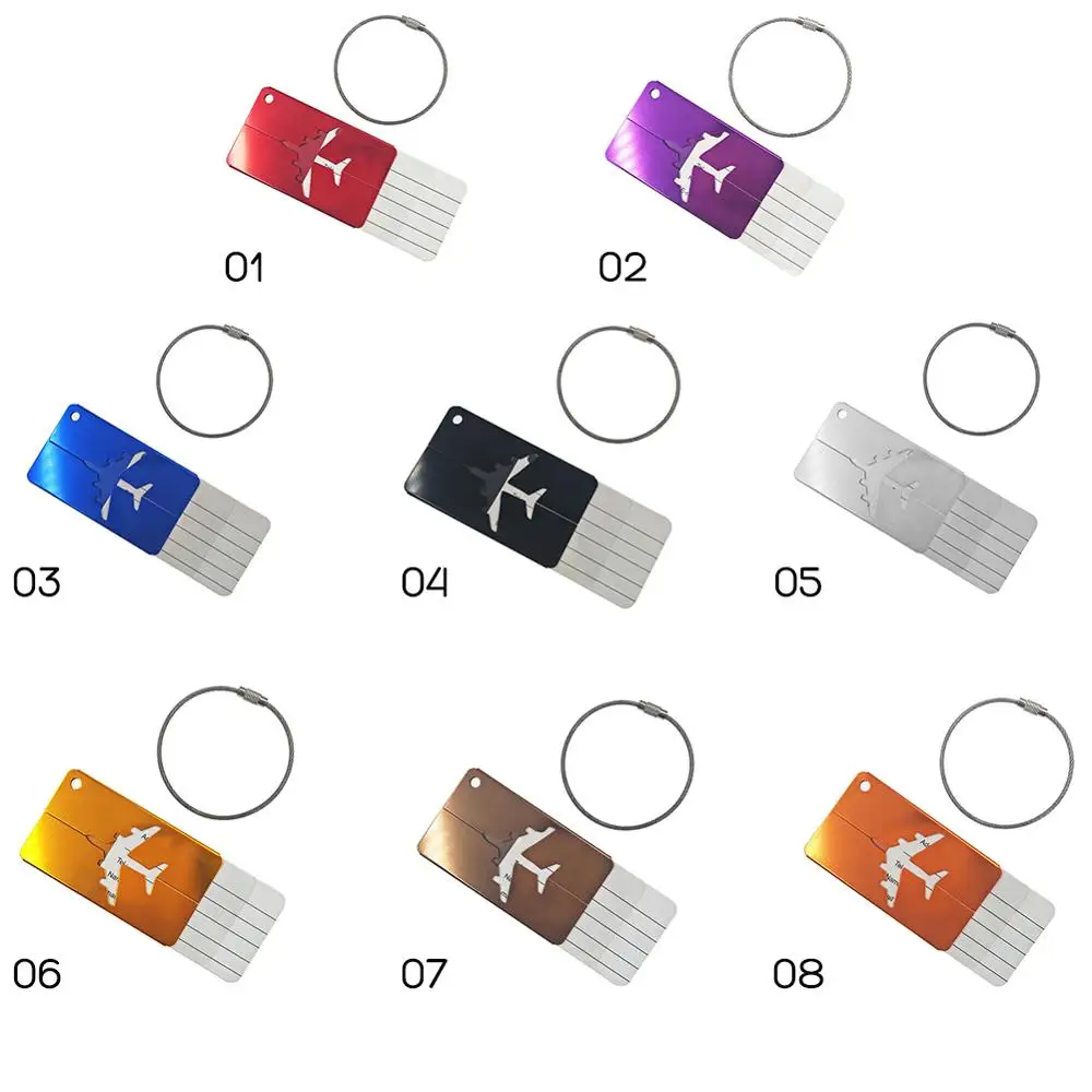 Багажная Водонепроницаемая бирка из алюминиевого сплава чемодан для