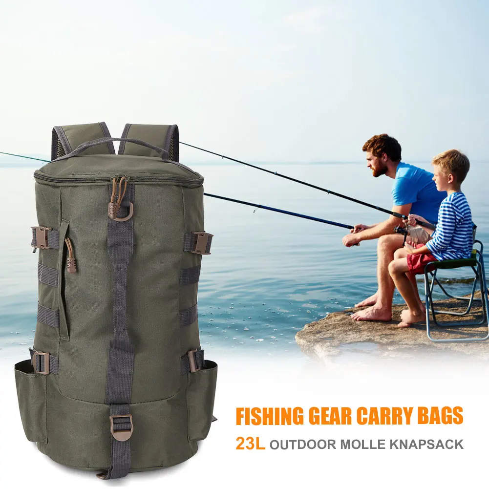 Рюкзак для рыболовной снасти многофункциональная цилиндрическая сумка хранения