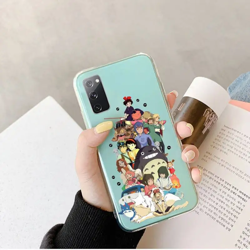Totoro милый дизайн аниме чехол для телефона прозрачный Samsung Galaxy A S Note 9 10 51 50 71 70 80 20 21