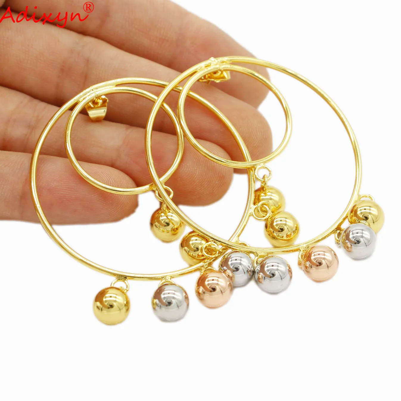 

Adixyn Adixyn Gold Color Hoop Earrings Jewelry Ethiopian Africa Arab Middle East for Women/Girls Best Gifts