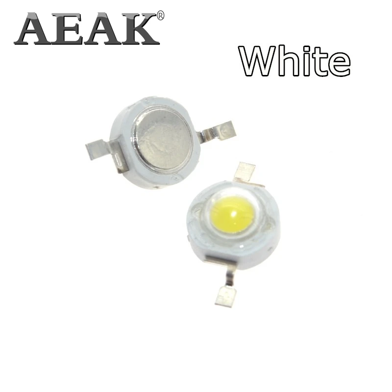 Высокомощный светодиодный светильник AEAK 1 Вт белый теплый красный зеленый синий