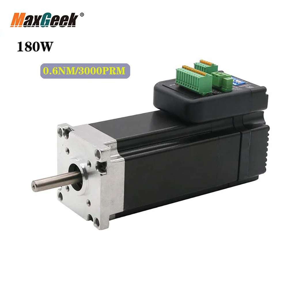 Интегрированный Серводвигатель Maxgeek 180 Вт 3000 об/мин 0 6нм 57 NEMA23 36VDC JMC iHSV57 30 18 36 01
