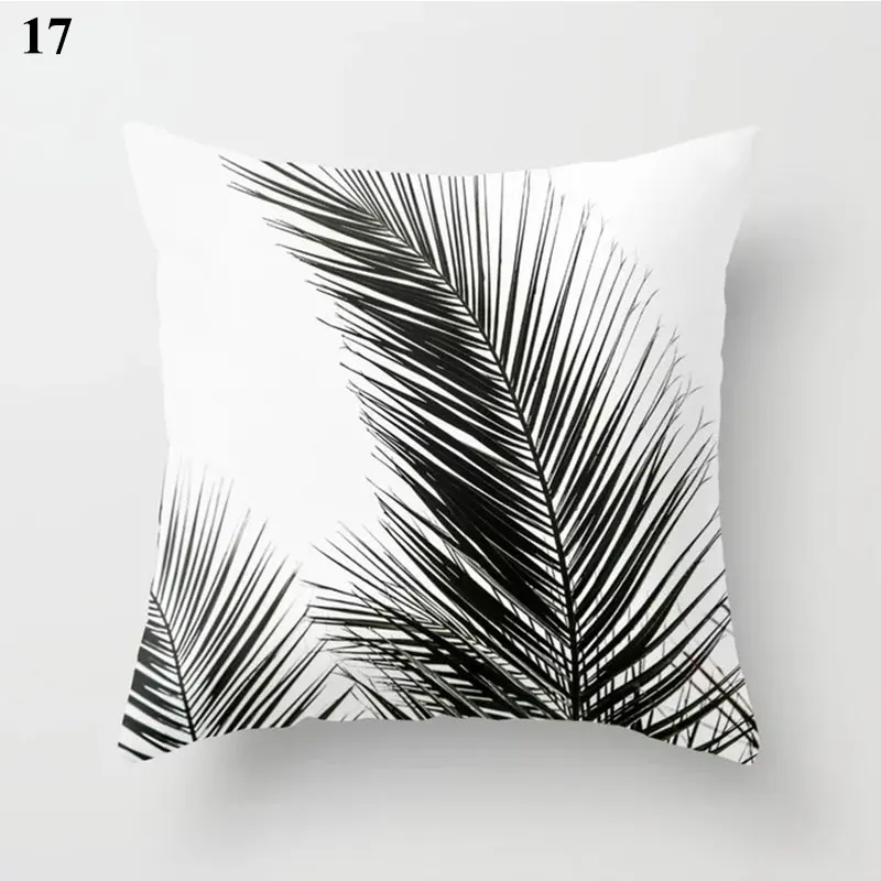 

Nordic Style Soft Golden Leaves Comfortable Pillowcase Peach Skin Pillowcase Cushion Cover Polyester Pillowcase Sofa Cushion