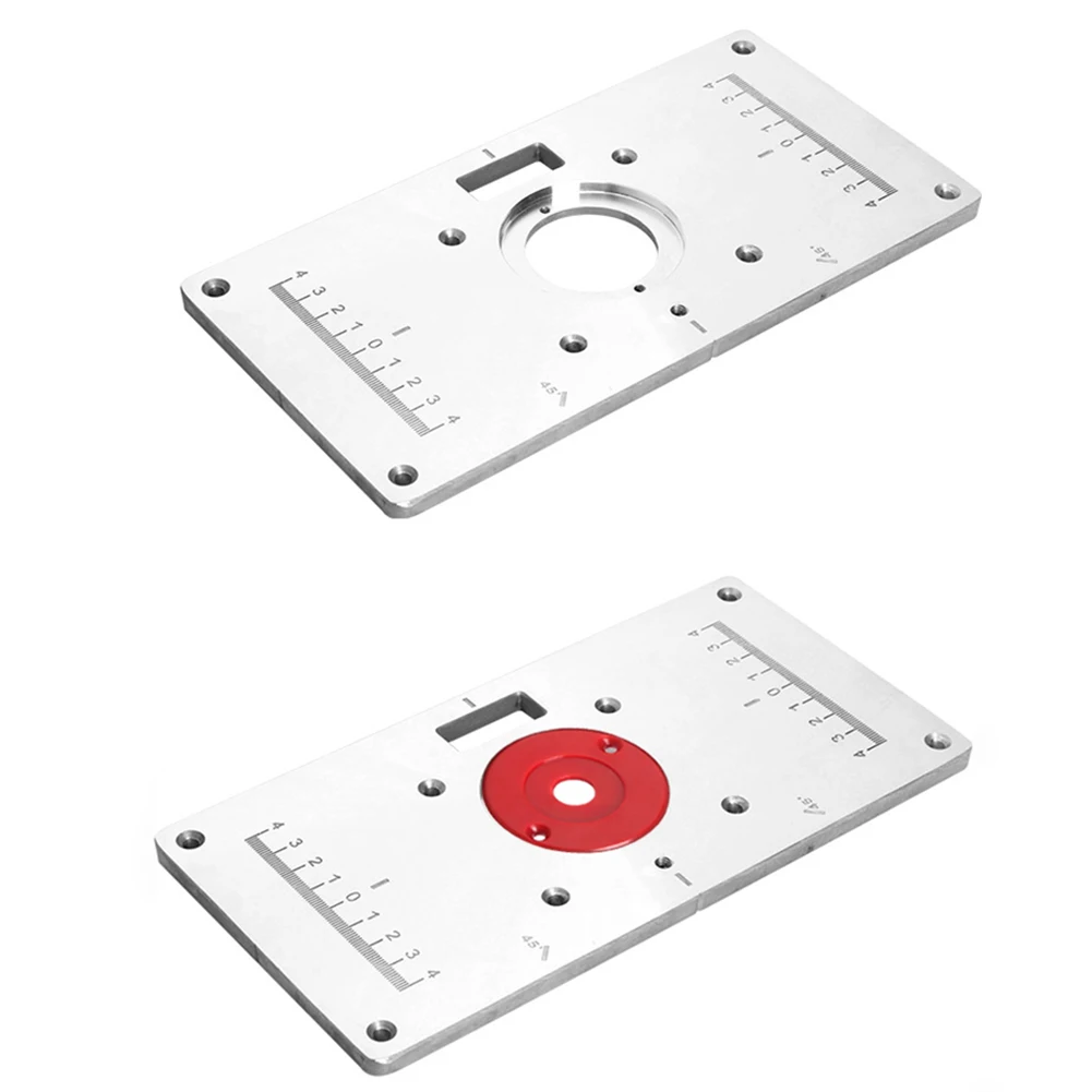 

Multifunctional Aluminium Router Table Insert Plate Woodworking Benches Wood Router Trimmer Models Engraving Machine